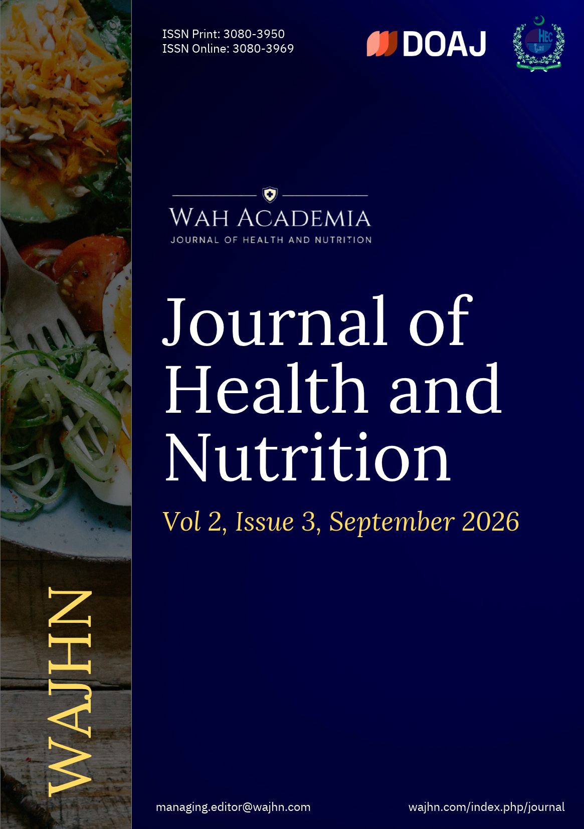 					View Vol. 2 No. 3 (2026): Wah Academia Journal of Health and Nutrition
				